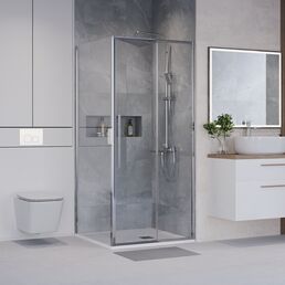 Душевой уголок Niagara Nova 90x100 NG-64-9A-A100-34 стекло прозрачное, профиль хром, без поддона