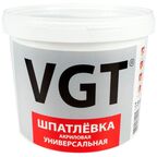 Шпатлевка VGT акриловая универсальная выравнивающая, серый/белый, 7.5 кг