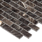 Мозаика Mir Mosaic Natural London коричневая из натурального камня 305х305х7 мм глянцевая