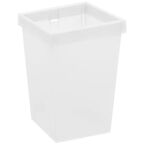 Контейнер для хранения Delinia ID 10x10x14.7 см пластик цвет белый