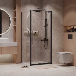 Душевой уголок Niagara Nova 90x100 NG-85-9AB-A100B-34 стекло прозрачное, профиль черный матовый, без поддона