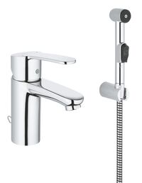 Смеситель для раковины GROHE Eurostyle Cosmopolitan с гигиеническим душем, с цепочкой, размер S, хром