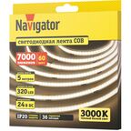 Лента светодиодная Navigator NLS-СОВWW320 3000К 24 В 12 Вт/м IP20 5 м (95317)