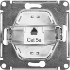 Розетка компьютерная встраиваемая Systeme Electric Glossa RJ45 UTP cat 5e цвет бежевый