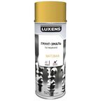 Грунт-эмаль аэрозольная по ржавчине Luxens матовая цвет желтый 520 мл