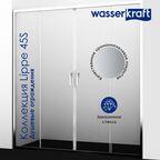 Душевой уголок Wasserkraft Lippe 45S24 120x90 без поддона, стекло прозрачное, профиль хром