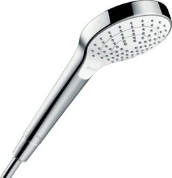 Душевая стойка Hansgrohe Croma Select E 180 2jet Showerpipe 27352400 с термостатом и изливом, белая, хром