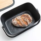 Хлебница Brabantia Nic темно-серая 39,5х25,5 см