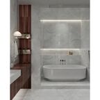 Глазурованный керамогранит Arcadia Ceramica Onyx White Cloud 60x120 см 1.44 м² глянцевый цвет светло-серый