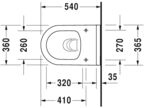 Подвесной унитаз Duravit Starck 3 2527090000 + сиденье SoftClose 0063890000