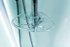 Душевая кабина Esbano Elegancia 100х100ES-L100CR с крышей, с LED освещением, стекло матовое, профиль белый