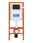 Комплект подвесного унитаза с инсталляцией BelBagno Ardente-C BB3202CHR-MB/BB3202SC-MB/BB002-80/BB007-PR-NERO.M безободковый, с микролифтом, черный
