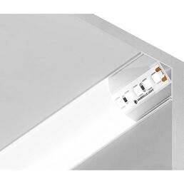 Алюминиевый профиль угловой круглый для светодиодной ленты до 9,78мм Ambrella Illumination GP2100WH