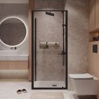 Душевой уголок Niagara Nova 90x100 NG-85-9AB-A100B-34 стекло прозрачное, профиль черный матовый, без поддона