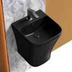 Раковина подвесная Ceramica Nova Dion 37 см CN6067MB черная матовая