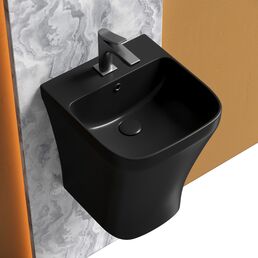 Раковина подвесная Ceramica Nova Dion 37 см CN6067MB черная матовая
