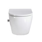 Унитаз подвесной BelBagno Uno BB3105CHR-BS/SC белый, с функцией биде, смесителем и крышкой микролифт