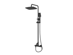 Душевая стойка BelBagno Acqua ACQUA-DOCM-NERO со смесителем, черный