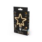 Лампа светодиодная Gauss Filament Artline Star E27 265 В 7 Вт звезда 580 лм теплый белый цвет света