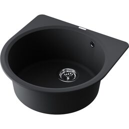 Кухонная мойка Omoikiri Akegata 51-BL Artgranite черная матовая