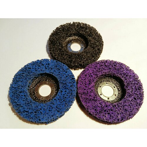 Коралловый шлифовальный диск, набор из 3 штук(черный, синий, фиолетовый)