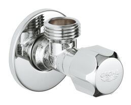 Угловой вентиль GROHE 1/2″-1/2″ для подключения смесителей, хром (2201600M)