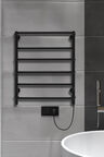 Полотенцесушитель электрический Indigo Europe Lux LELLE60-50BRRt 54x60 черный муар