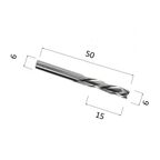 Фреза компрессионная трехзаходная DJTOL A3FLX6.25