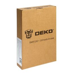 Гравер сетевой DEKO DKRT150, 150 Вт, цанга 2.4 мм, 16000 об/мин, кейс +110 аксессуаров