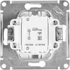 Выключатель встраиваемый Systeme Electric Glossa 1 клавиша цвет алюминий
