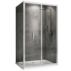 Душевой уголок Abber Sonnenstrand 120x80 AG07120-S80 стекло прозрачное, профиль хром, без поддона