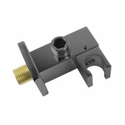 Шланговое подключение Vincea VSC-41GM с держателем ручного душа. цвет вороненая сталь