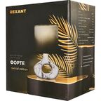 Настольная лампа Rexant «Форте» с кольцом цвет белый мрамор