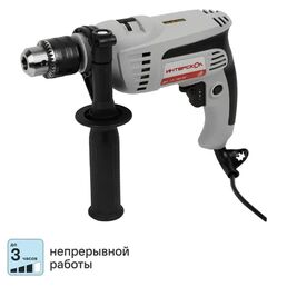 Дрель сетевая ударная Интерскол ДУ-13/780ЭР, 780 Вт