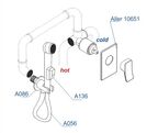 Гигиенический душ со смесителем Wasserkraft Aller A106156 хром