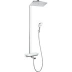 Душевая стойка Hansgrohe Raindance Select Showerpipe 360 27113400 с термостатом и изливом, белая, хром
