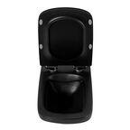 Комплект унитаз с инсталляцией BelBagno Sela BB3201CHR-MB/BB3201SC-MB/BB002-80/BB007-PR-NERO.M безободковый, микролифт, черный кнопка черная