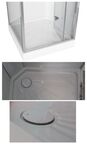 Душевая кабина Ceruttispa 90x90 MiMi90Т стекло прозрачное, профиль хром