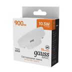 Лампа светодиодная Gauss GX53 170-240 В 10.5 Вт круг матовая 900 лм теплый белый свет