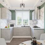Фасад для кухонного шкафа Берлин 59.7x38.1 см Delinia ID МДФ цвет серый