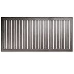 Реечный экран для радиатора МДФ 120x60 см ясень анкор