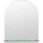 Зеркало для ванной Omega Glass NNKP201M с полкой 40x50 см арка
