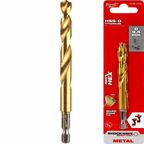 Сверло по металлу Milwaukee RedHEX HSS-G TiN Переменный шаг спирали