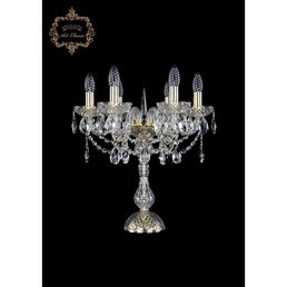 Хрустальная настольная лампа с подвесками Art Classic 45271 12.12.6.141-45.Gd.Sp подсвечник