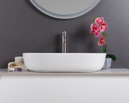 Раковина накладная BelBagno BB1348 61 см белая