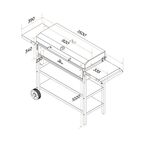 Мангал Gratar Professional P 3001 153x90x52 см сталь