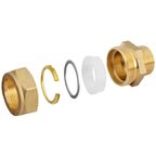 Муфта комбинированная Stahlmann 3/4"x20 мм НР латунь SSML2003/4BEF