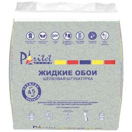 Жидкие обои гладкие Paritet B56 0.6 кг цвет серо-голубой