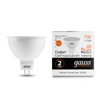 Светодиодная лампа Gauss LED Elementary MR16 GU5.3 7W 3000K 1/10/100
