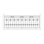 Элемент кованый завиток 145x97 мм